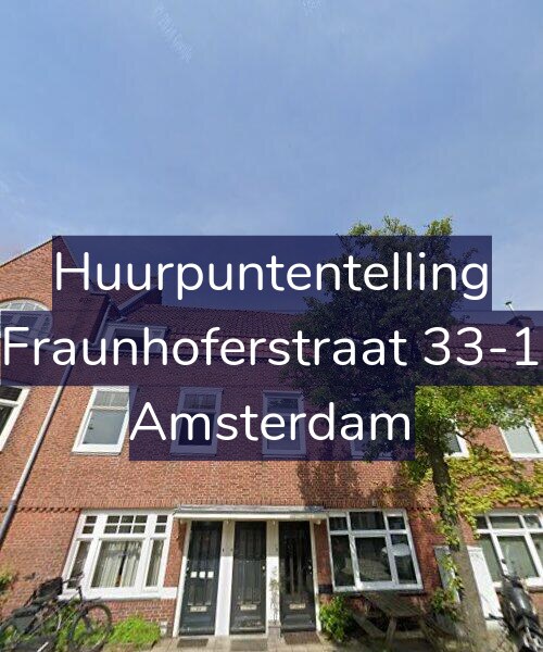Foto gevel Huurpuntentelling voor Fraunhoferstraat 33-1, Amsterdam