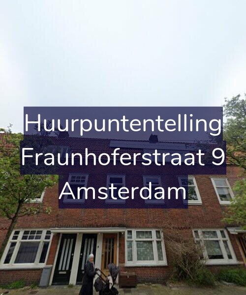Foto gevel Huurpuntentelling voor Fraunhoferstraat 9, Amsterdam