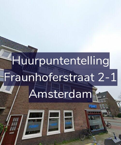 Foto gevel Huurpuntentelling voor Fraunhoferstraat 2-1, Amsterdam