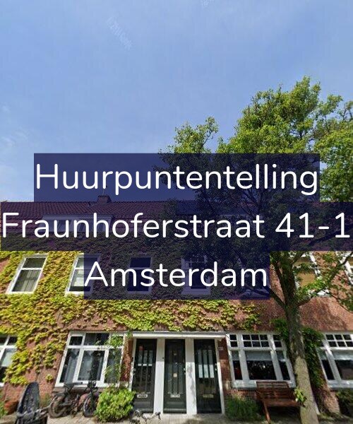 Foto gevel Huurpuntentelling voor Fraunhoferstraat 41-1, Amsterdam