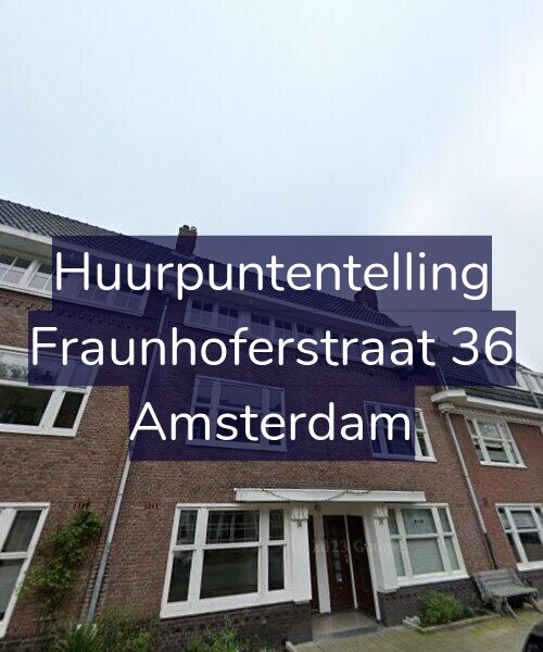 Foto gevel Huurpuntentelling voor Fraunhoferstraat 36, Amsterdam