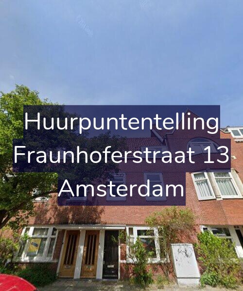 Foto gevel Huurpuntentelling voor Fraunhoferstraat 13, Amsterdam
