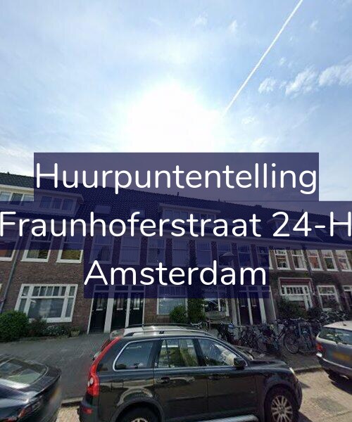 Foto gevel Huurpuntentelling voor Fraunhoferstraat 24-H, Amsterdam