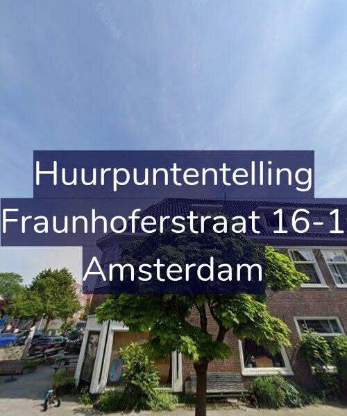 Foto gevel Huurpuntentelling voor Fraunhoferstraat 16-1, Amsterdam
