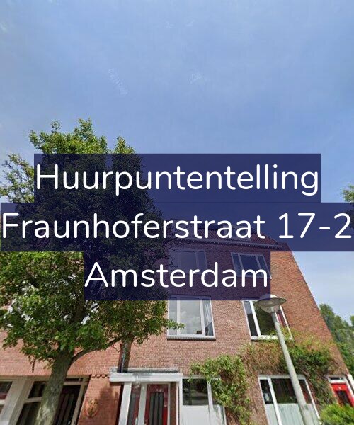 Foto gevel Huurpuntentelling voor Fraunhoferstraat 17-2, Amsterdam
