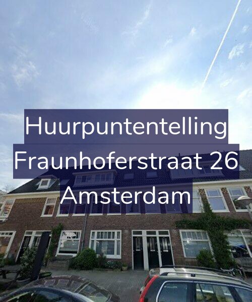 Foto gevel Huurpuntentelling voor Fraunhoferstraat 26, Amsterdam