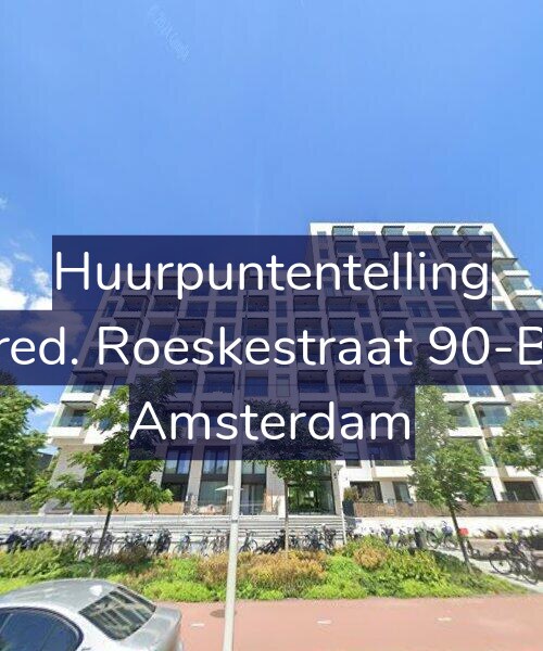 Foto gevel Huurpuntentelling voor Fred. Roeskestraat 90-B3, Amsterdam