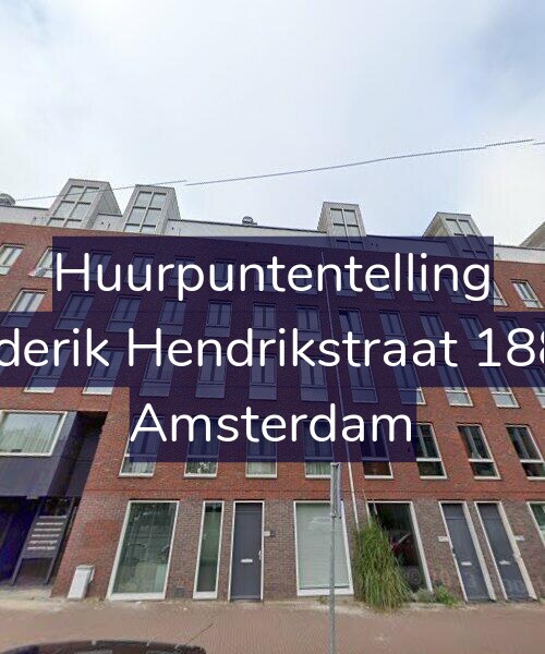 Foto gevel Huurpuntentelling voor Frederik Hendrikstraat 188-D, Amsterdam
