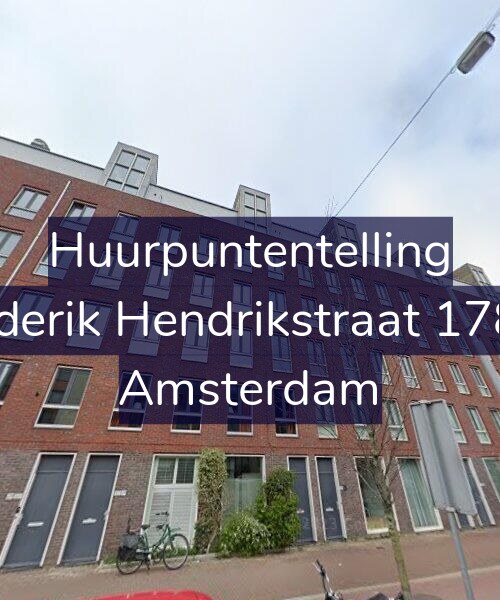 Foto gevel Huurpuntentelling voor Frederik Hendrikstraat 178-A, Amsterdam