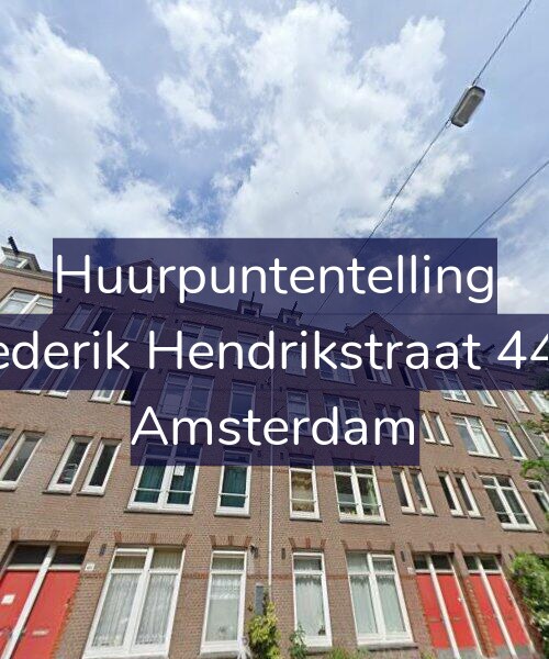 Foto gevel Huurpuntentelling voor Frederik Hendrikstraat 44-2, Amsterdam