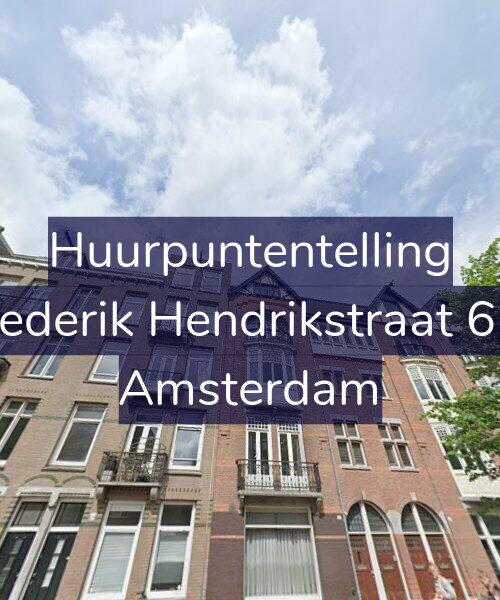 Foto gevel Huurpuntentelling voor Frederik Hendrikstraat 6-3, Amsterdam