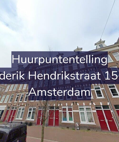 Foto gevel Huurpuntentelling voor Frederik Hendrikstraat 150-3, Amsterdam