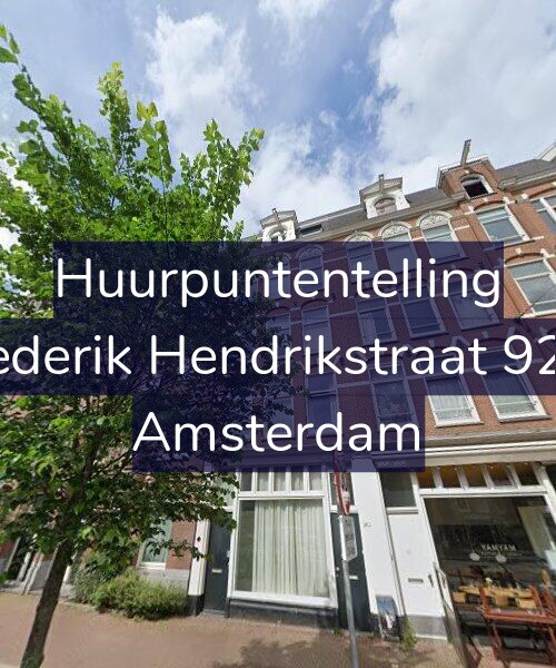 Foto gevel Huurpuntentelling voor Frederik Hendrikstraat 92-4, Amsterdam
