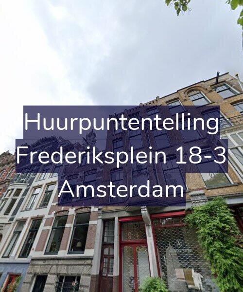 Foto gevel Huurpuntentelling voor Frederiksplein 18-3, Amsterdam