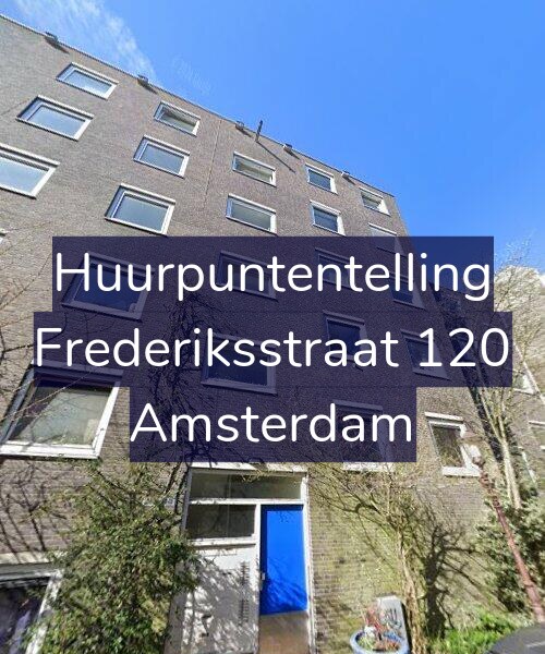 Foto gevel Huurpuntentelling voor Frederiksstraat 120, Amsterdam