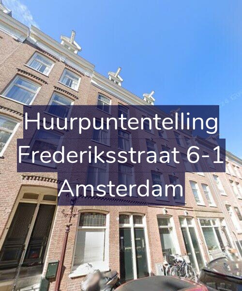 Foto gevel Huurpuntentelling voor Frederiksstraat 6-1, Amsterdam