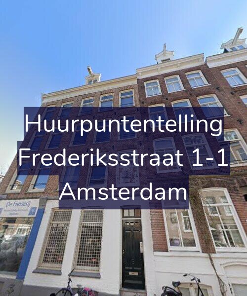 Foto gevel Huurpuntentelling voor Frederiksstraat 1-1, Amsterdam