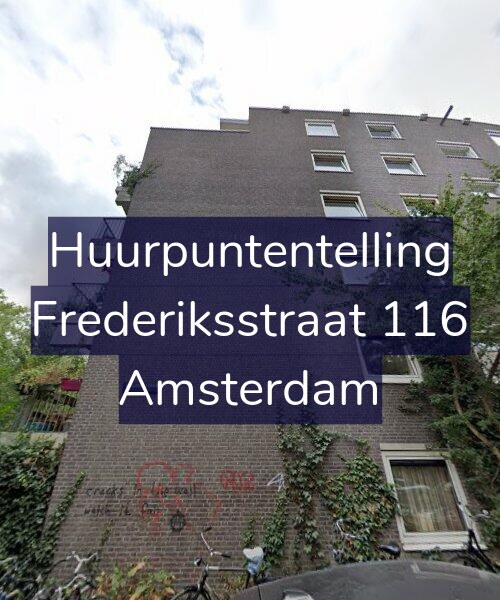 Foto gevel Huurpuntentelling voor Frederiksstraat 116, Amsterdam