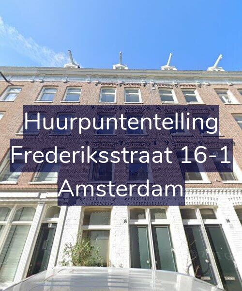Foto gevel Huurpuntentelling voor Frederiksstraat 16-1, Amsterdam
