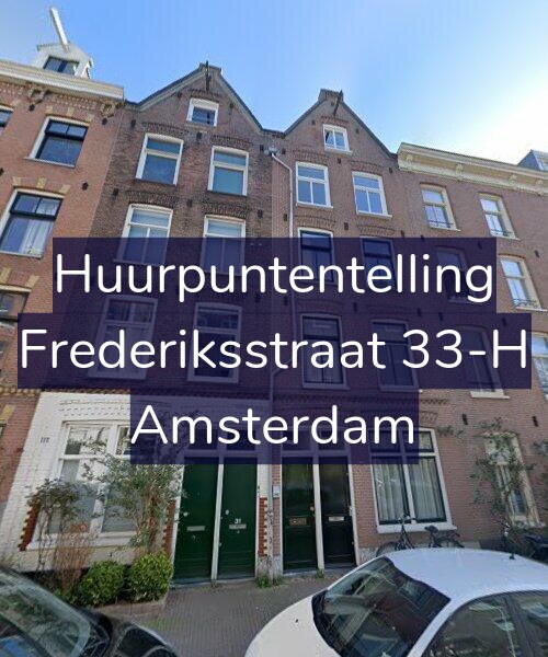 Foto gevel Huurpuntentelling voor Frederiksstraat 33-H, Amsterdam