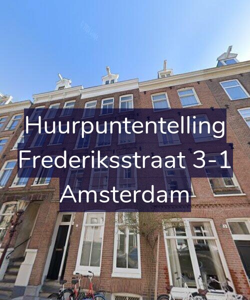 Foto gevel Huurpuntentelling voor Frederiksstraat 3-1, Amsterdam