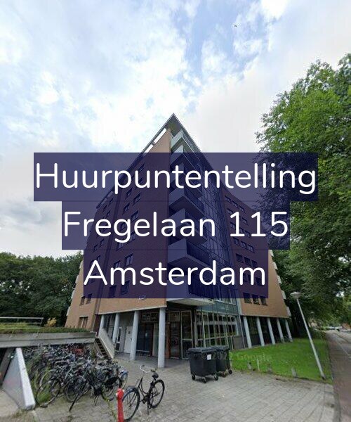 Foto gevel Huurpuntentelling voor Fregelaan 115, Amsterdam
