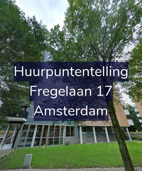 Foto gevel Huurpuntentelling voor Fregelaan 17, Amsterdam