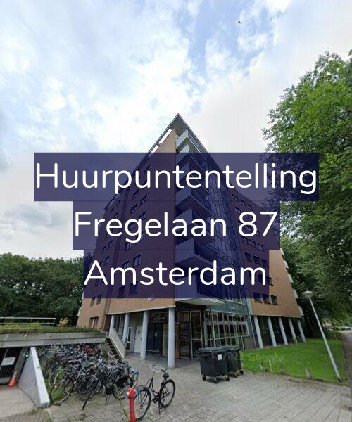 Foto gevel Huurpuntentelling voor Fregelaan 87, Amsterdam
