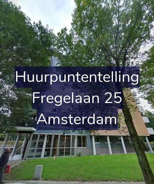 Foto gevel Huurpuntentelling voor Fregelaan 25, Amsterdam