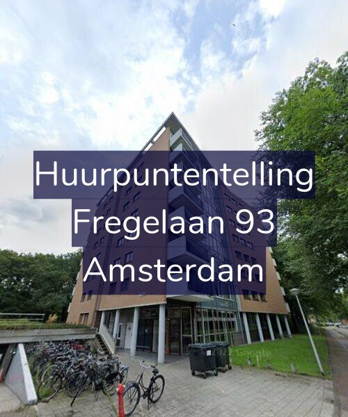 Foto gevel Huurpuntentelling voor Fregelaan 93, Amsterdam