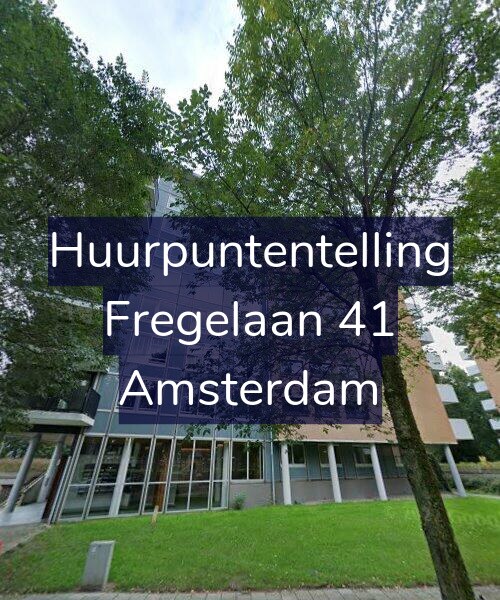 Foto gevel Huurpuntentelling voor Fregelaan 41, Amsterdam