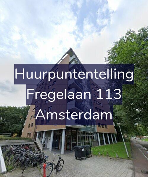 Foto gevel Huurpuntentelling voor Fregelaan 113, Amsterdam