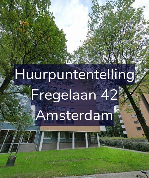 Foto gevel Huurpuntentelling voor Fregelaan 42, Amsterdam