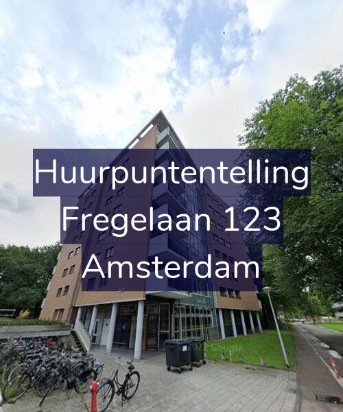 Foto gevel Huurpuntentelling voor Fregelaan 123, Amsterdam