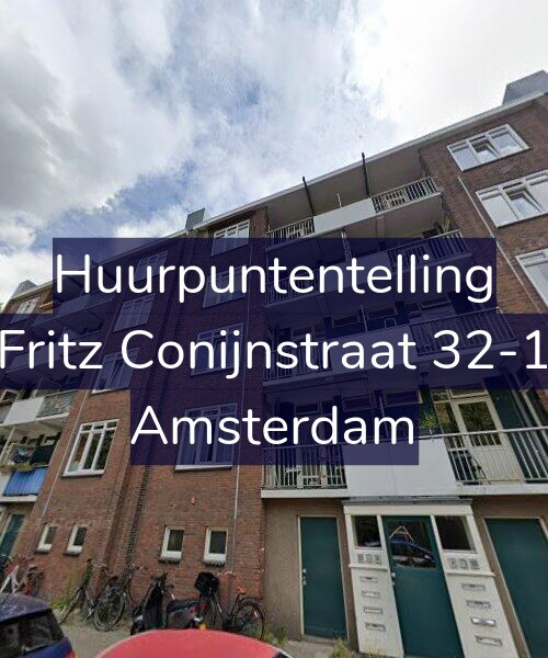 Foto gevel Huurpuntentelling voor Fritz Conijnstraat 32-1, Amsterdam