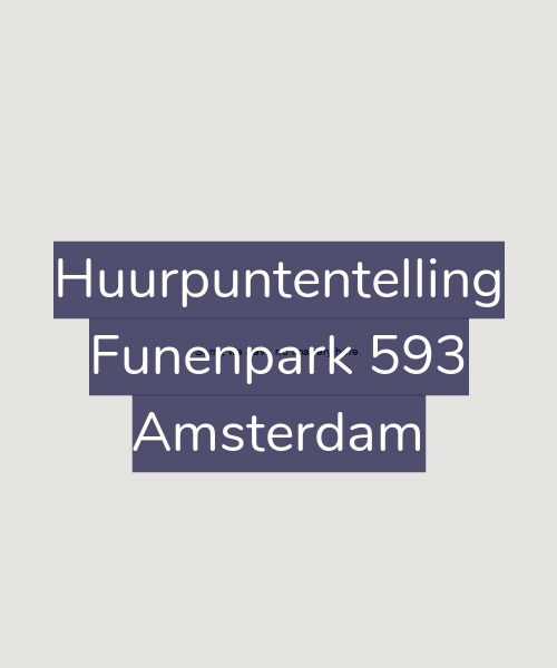 Foto gevel Huurpuntentelling voor Funenpark 593, Amsterdam