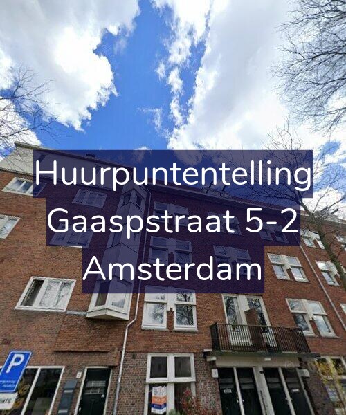 Foto gevel Huurpuntentelling voor Gaaspstraat 5-2, Amsterdam