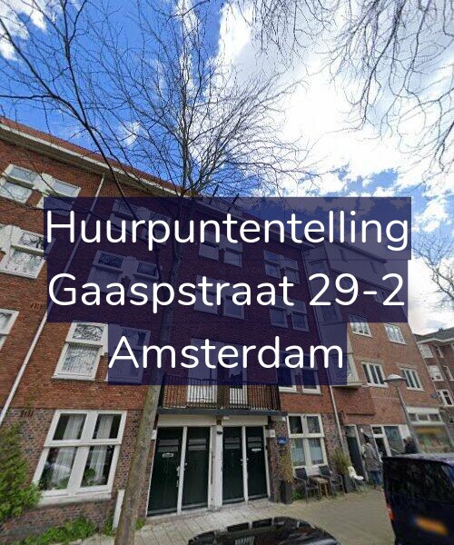 Foto gevel Huurpuntentelling voor Gaaspstraat 29-2, Amsterdam