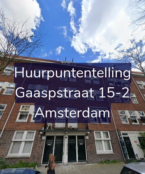 Foto gevel Huurpuntentelling voor Gaaspstraat 15-2, Amsterdam