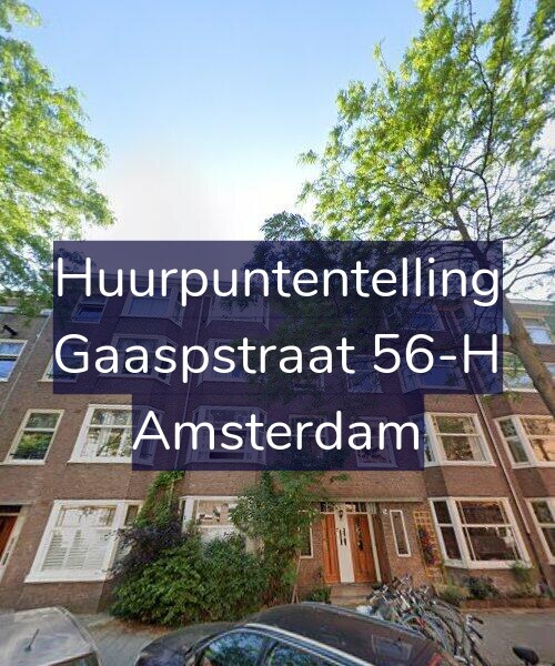 Foto gevel Huurpuntentelling voor Gaaspstraat 56-H, Amsterdam