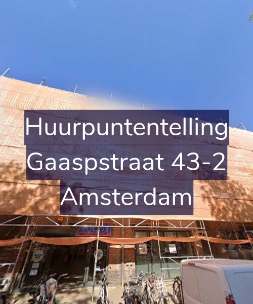 Foto gevel Huurpuntentelling voor Gaaspstraat 43-2, Amsterdam
