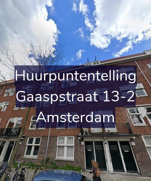Foto gevel Huurpuntentelling voor Gaaspstraat 13-2, Amsterdam