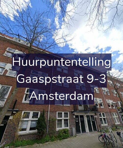 Foto gevel Huurpuntentelling voor Gaaspstraat 9-3, Amsterdam