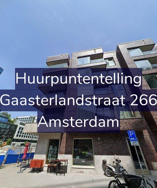 Foto gevel Huurpuntentelling voor Gaasterlandstraat 266, Amsterdam