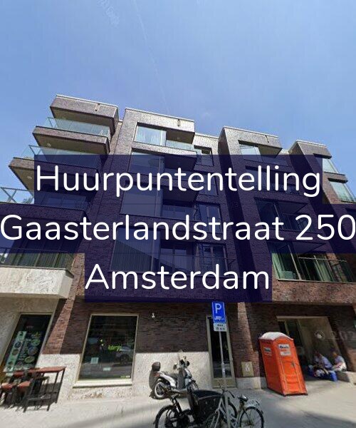 Foto gevel Huurpuntentelling voor Gaasterlandstraat 250, Amsterdam