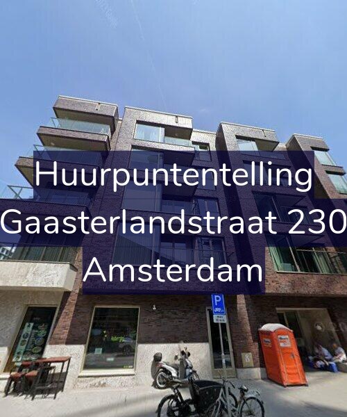 Foto gevel Huurpuntentelling voor Gaasterlandstraat 230, Amsterdam