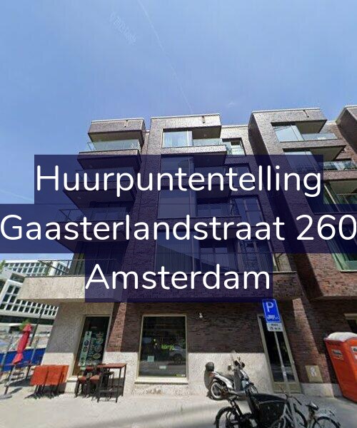 Foto gevel Huurpuntentelling voor Gaasterlandstraat 260, Amsterdam