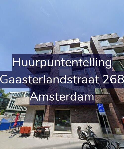 Foto gevel Huurpuntentelling voor Gaasterlandstraat 268, Amsterdam