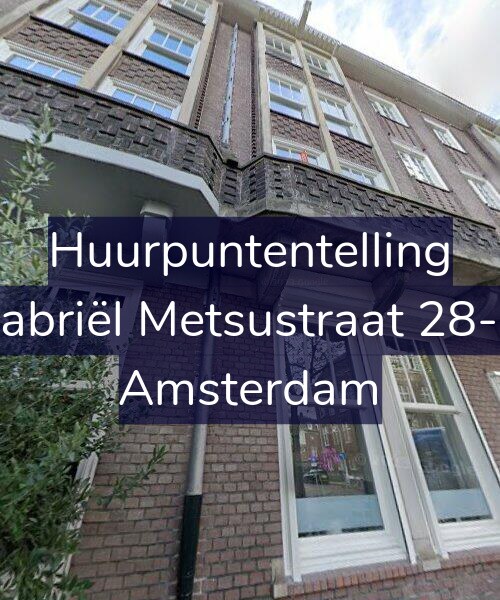 Foto gevel Huurpuntentelling voor Gabriël Metsustraat 28-H, Amsterdam