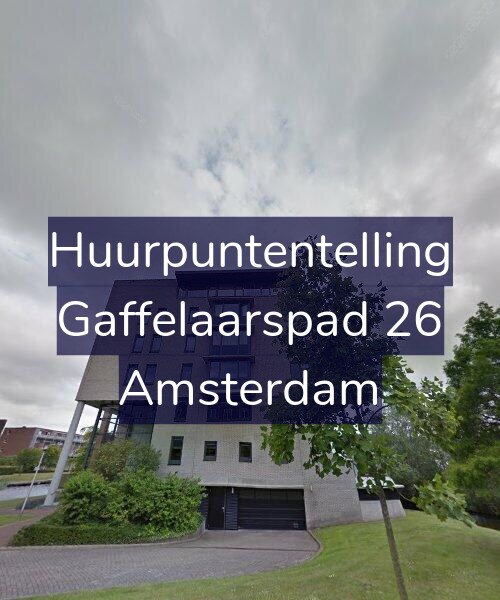 Foto gevel Huurpuntentelling voor Gaffelaarspad 26, Amsterdam